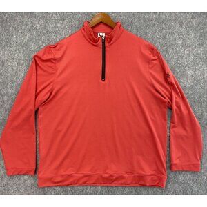 Short Par 4 Pullover 1/2 Zip Men XL Red Myrtle Beach World‎ Amateur Golf Logo